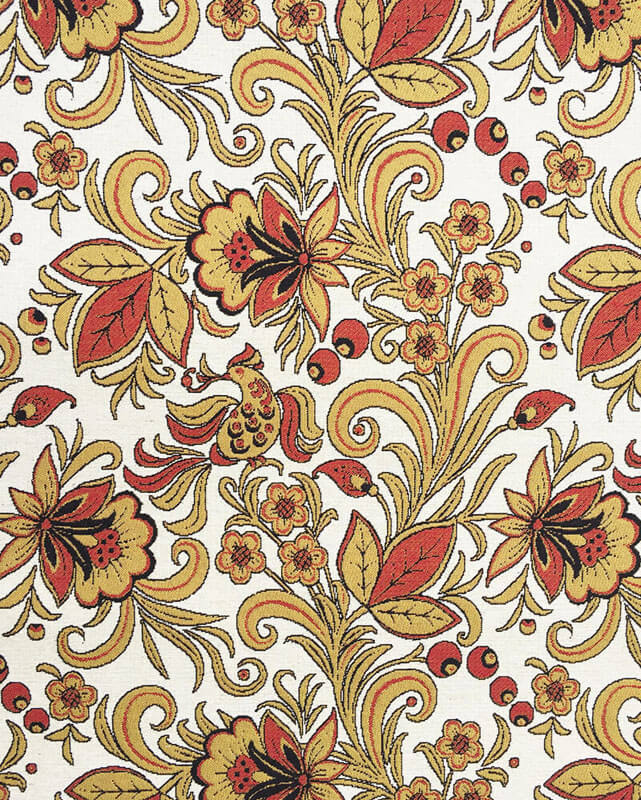 Гобелены Хохлома белая