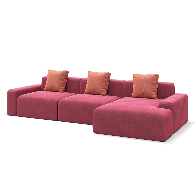 картинка VELAR угловой 4-х мест. с оттоманкой MEBELFORM